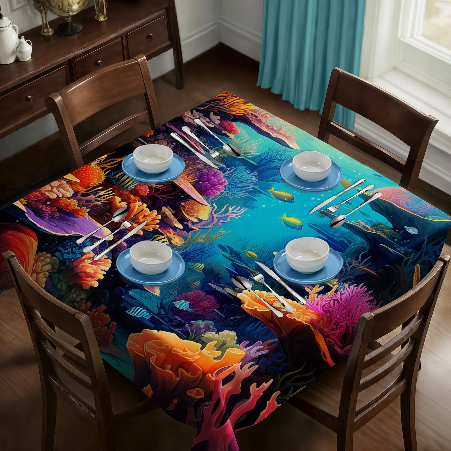 Deepsea Beauty Square Tablecloth