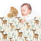 Deer Family Baby Fleece Blanket