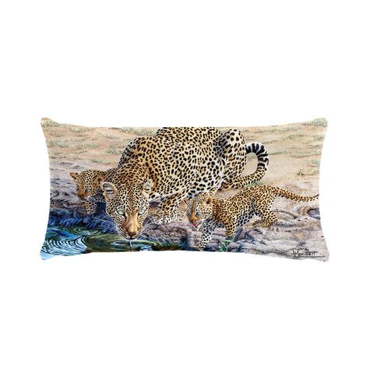 Leopard By Delene Lambert Oblong Luxury Scatter