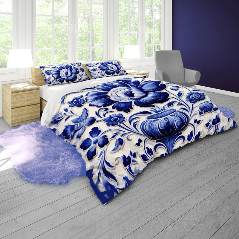 Delft Bloom Duvet Cover Set