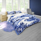 Delft Blue Botanic 2400x2100 Queen Duvet
