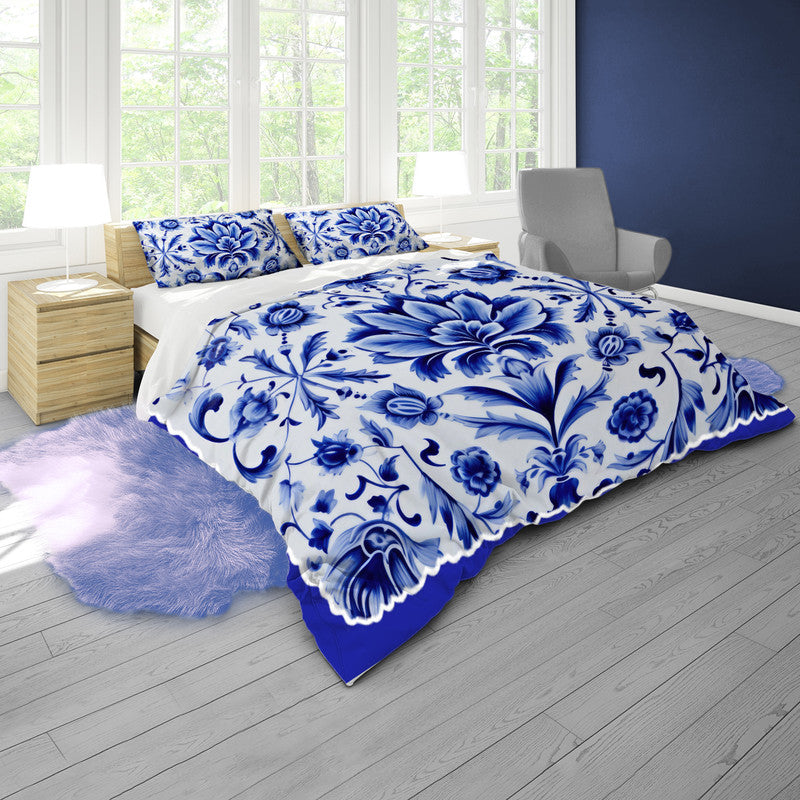 Delft Flora Bloom Duvet Cover Set
