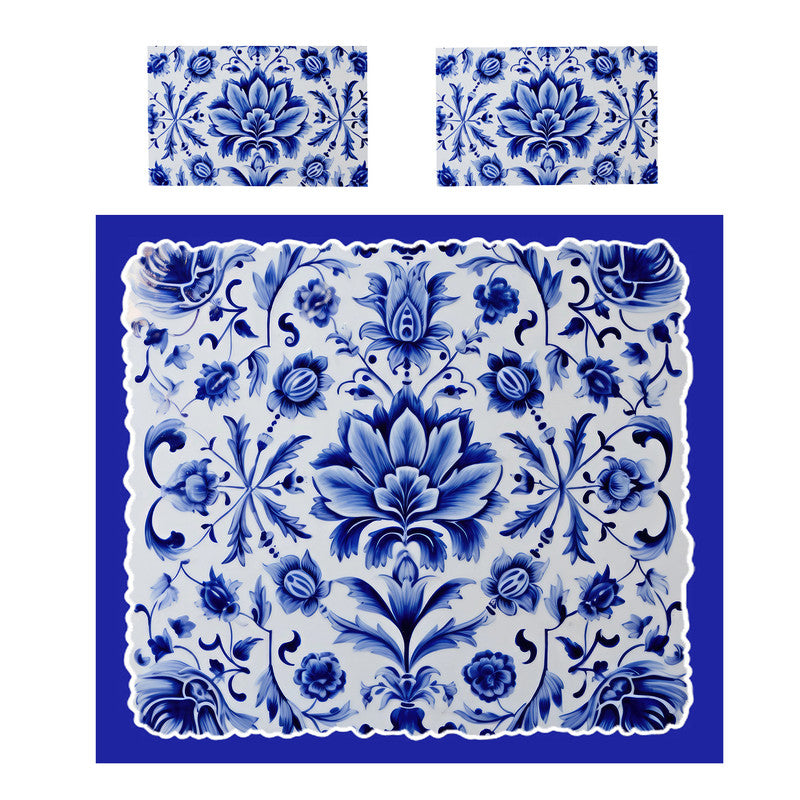 Delft Flora Bloom Duvet Cover Set