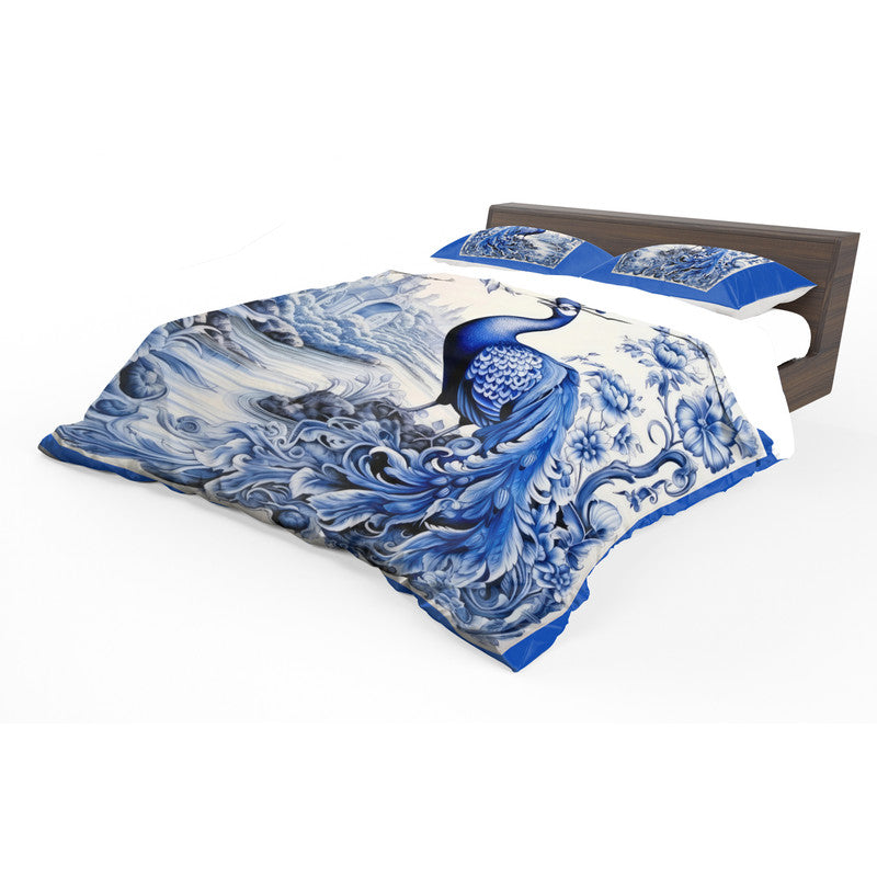 Delft Peacock Duvet Cover Set