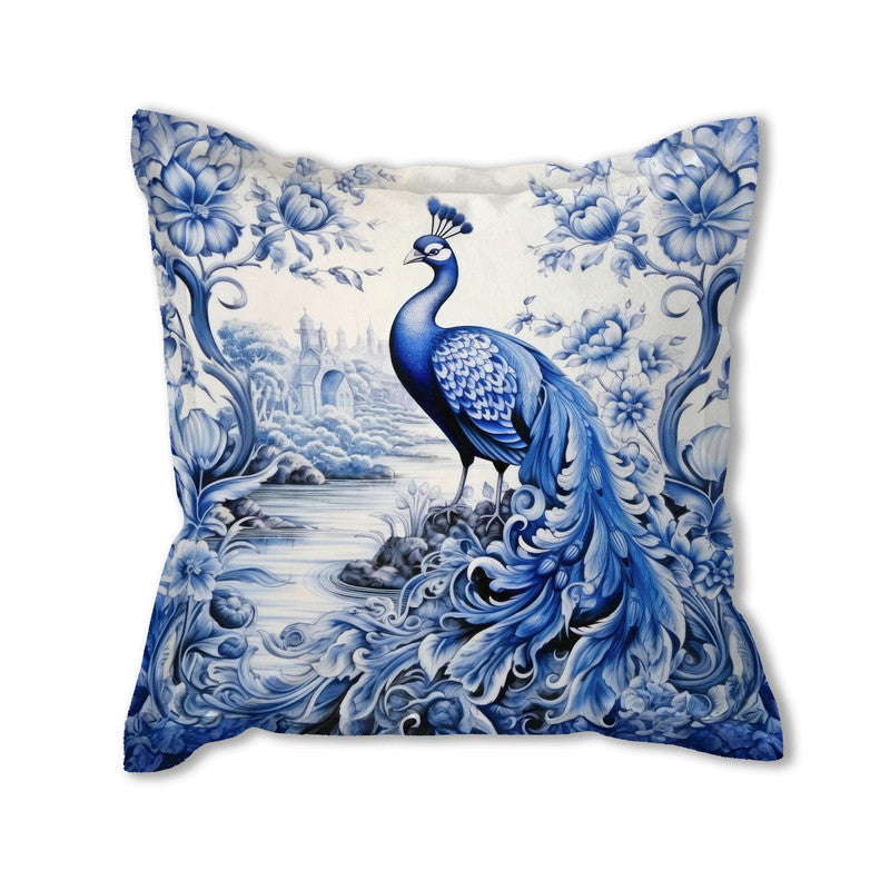 Delft Peacock s Whisper Exclusive Range Cushions
