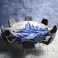 Delft Porcelain Dreams Round Tablecloth