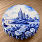 Delft Porcelain Dreams Round Tablecloth