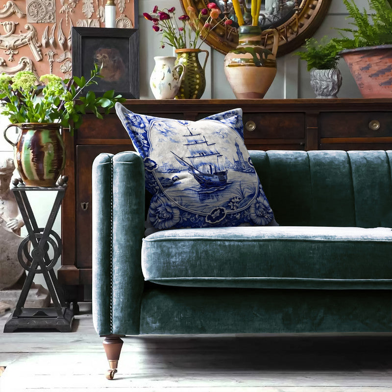 Delft Sailing Through Time Exclusive Range Cushions