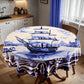 Delft Vase Voyage Round Tablecloth