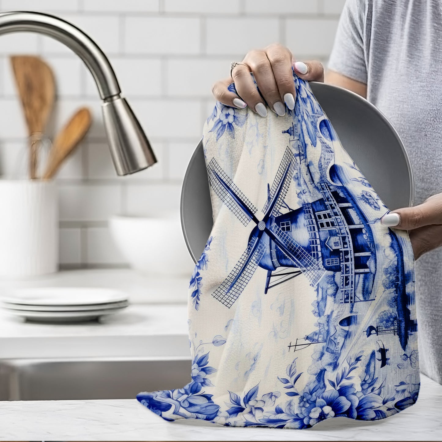 Delft Dish Cloth (Set of 3)