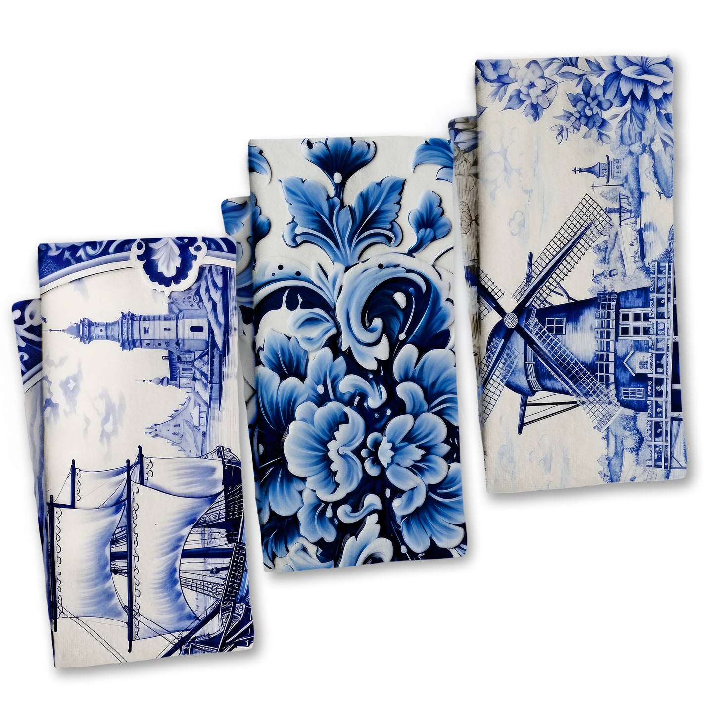 Delft Dish Cloth (Set of 3)