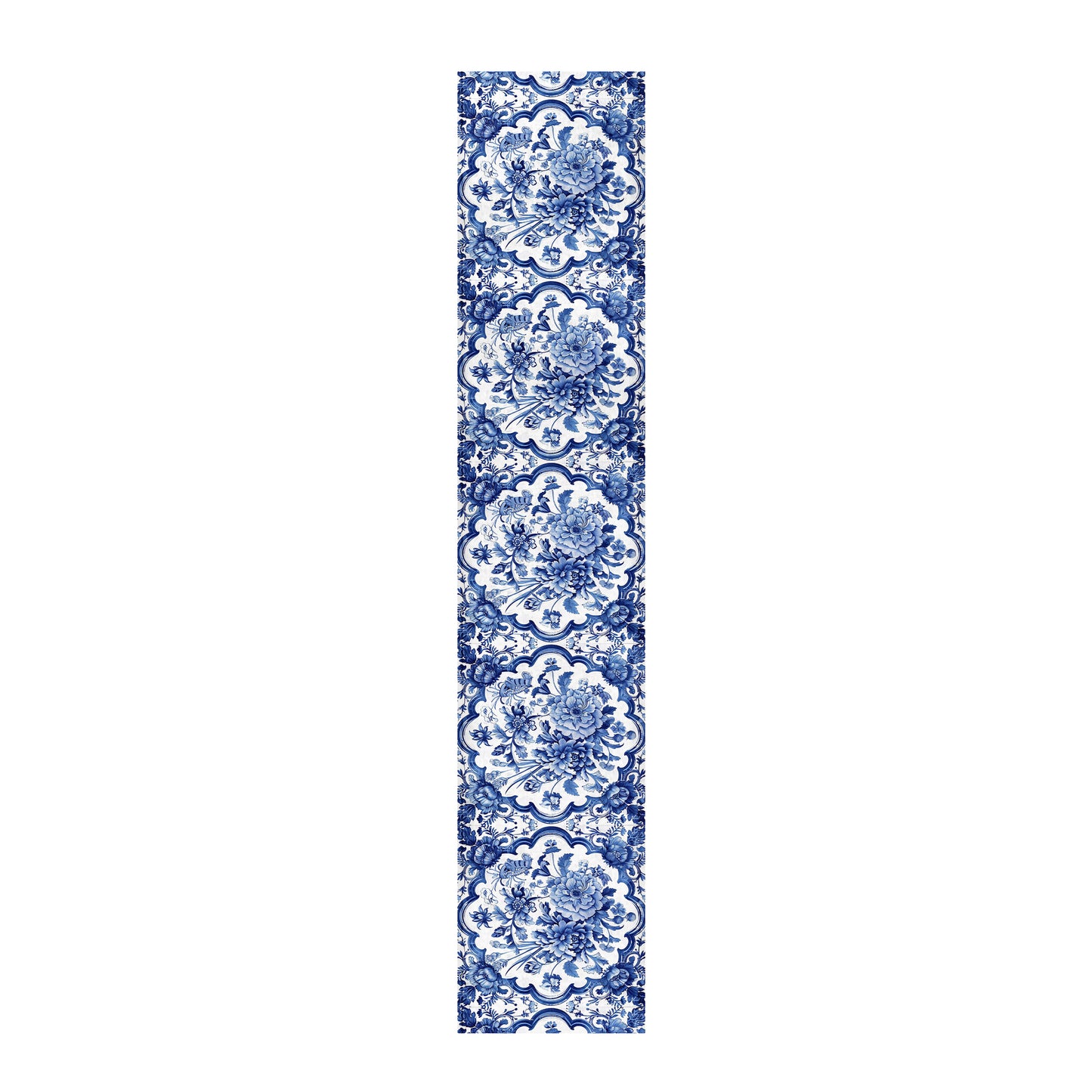 Delft Floral Frames Table Runner by Mark van Vuuren
