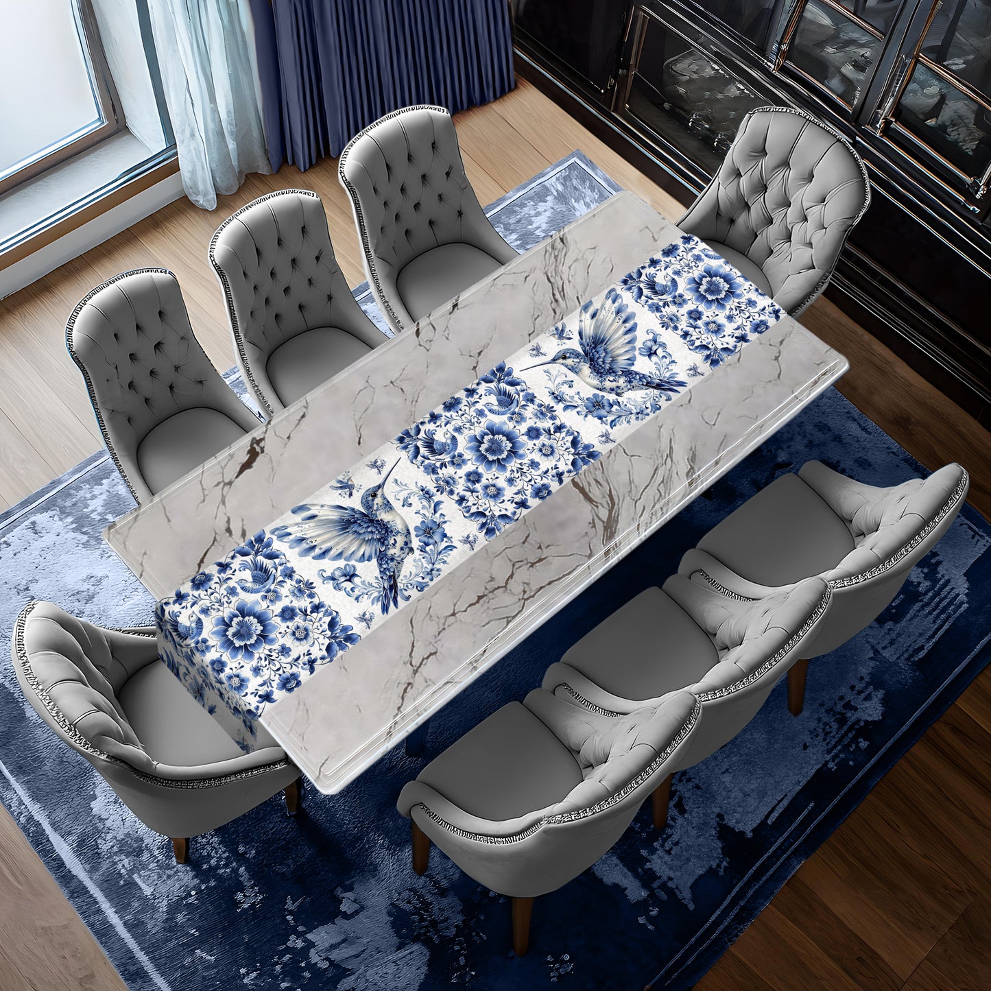 Delft Harmony Table Runner by Mark van Vuuren