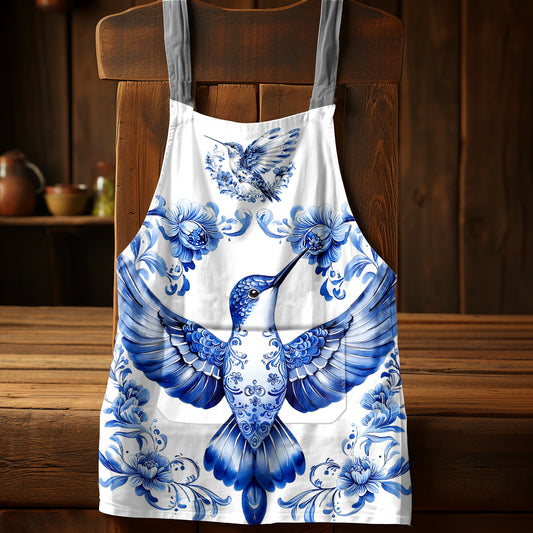 Delft Hummingbird Apron by Mark van Vuuren