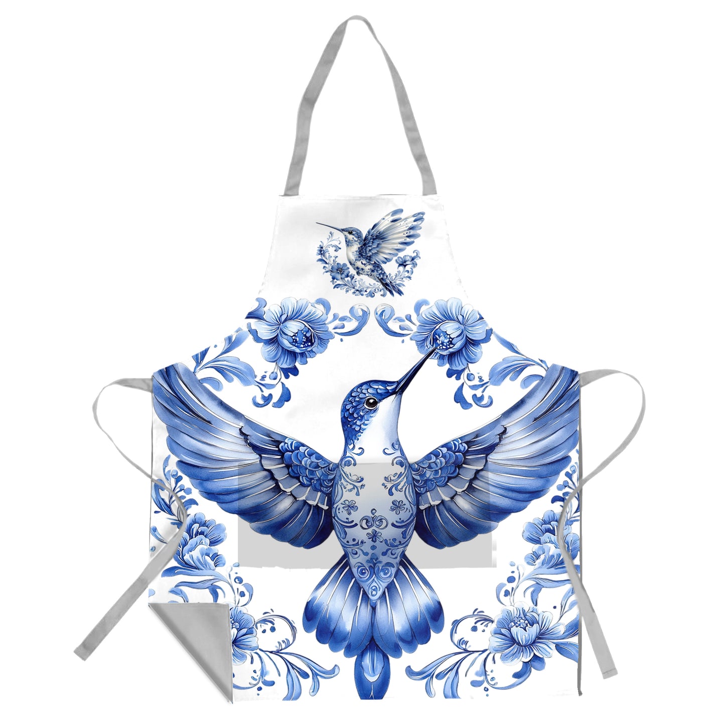 Delft Hummingbird Apron by Mark van Vuuren