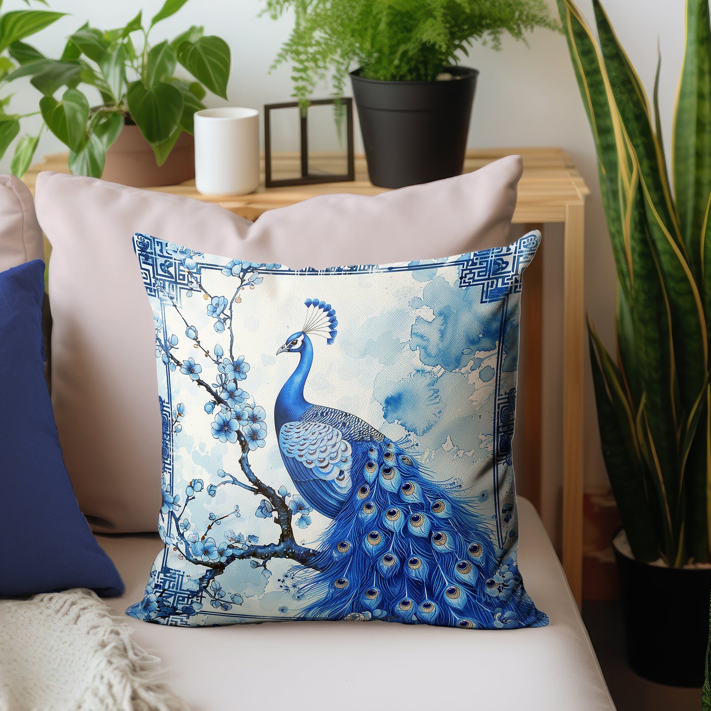 Delft Peacock Gate Luxury Scatter by Mark van Vuuren