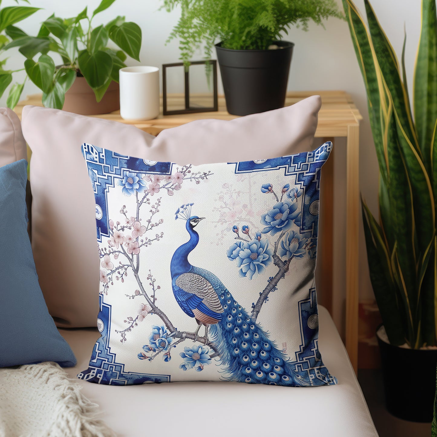 Delft Peacock Luxury Scatter by Mark van Vuuren