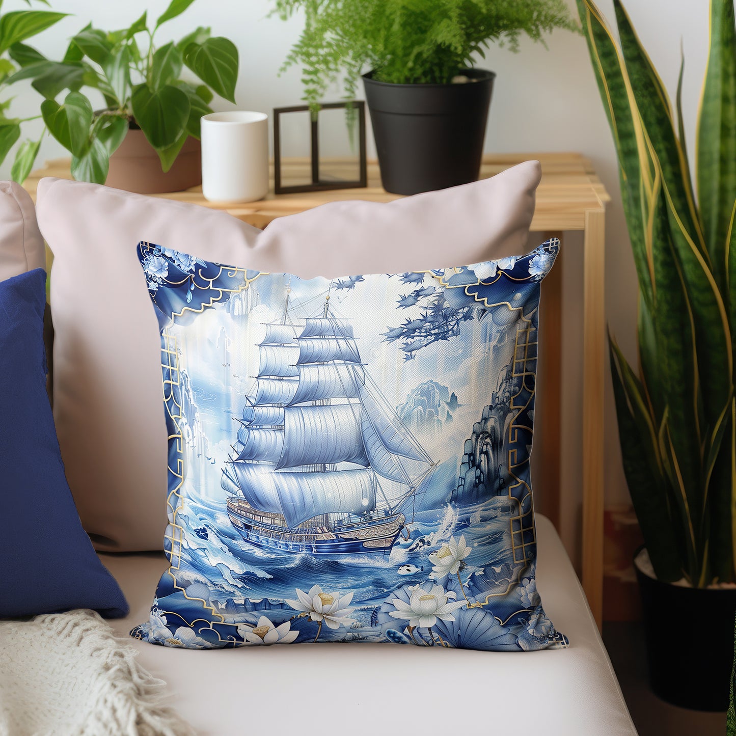Delft Ship Luxury Scatter by Mark van Vuuren