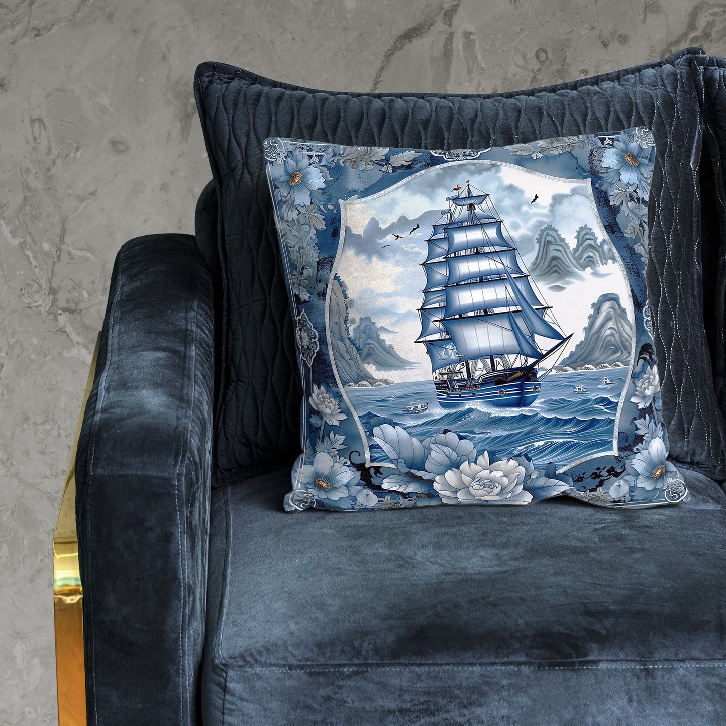 Delft Ship Luxury Scatter by Mark van Vuuren