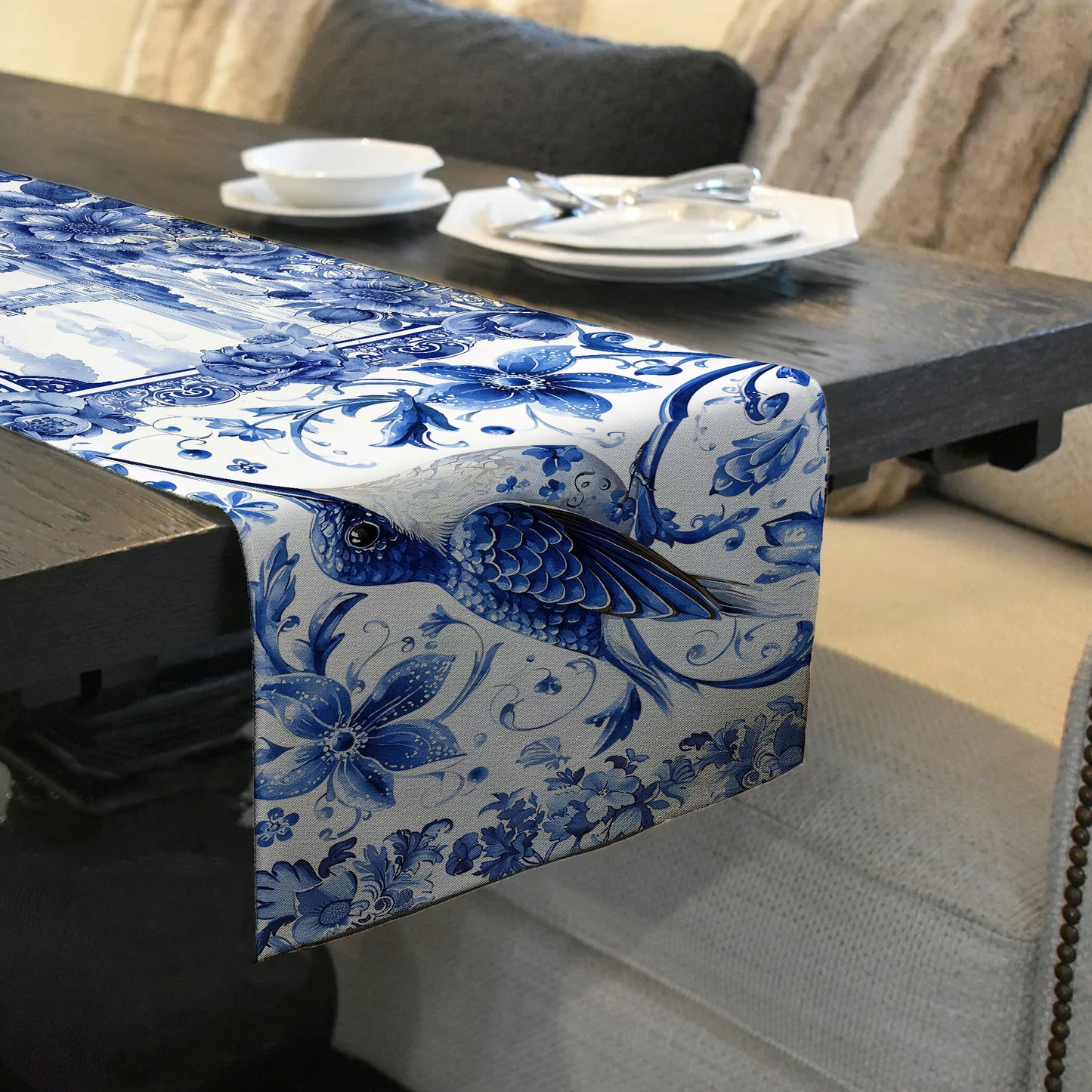 Delft Table Runner by Mark van Vuuren