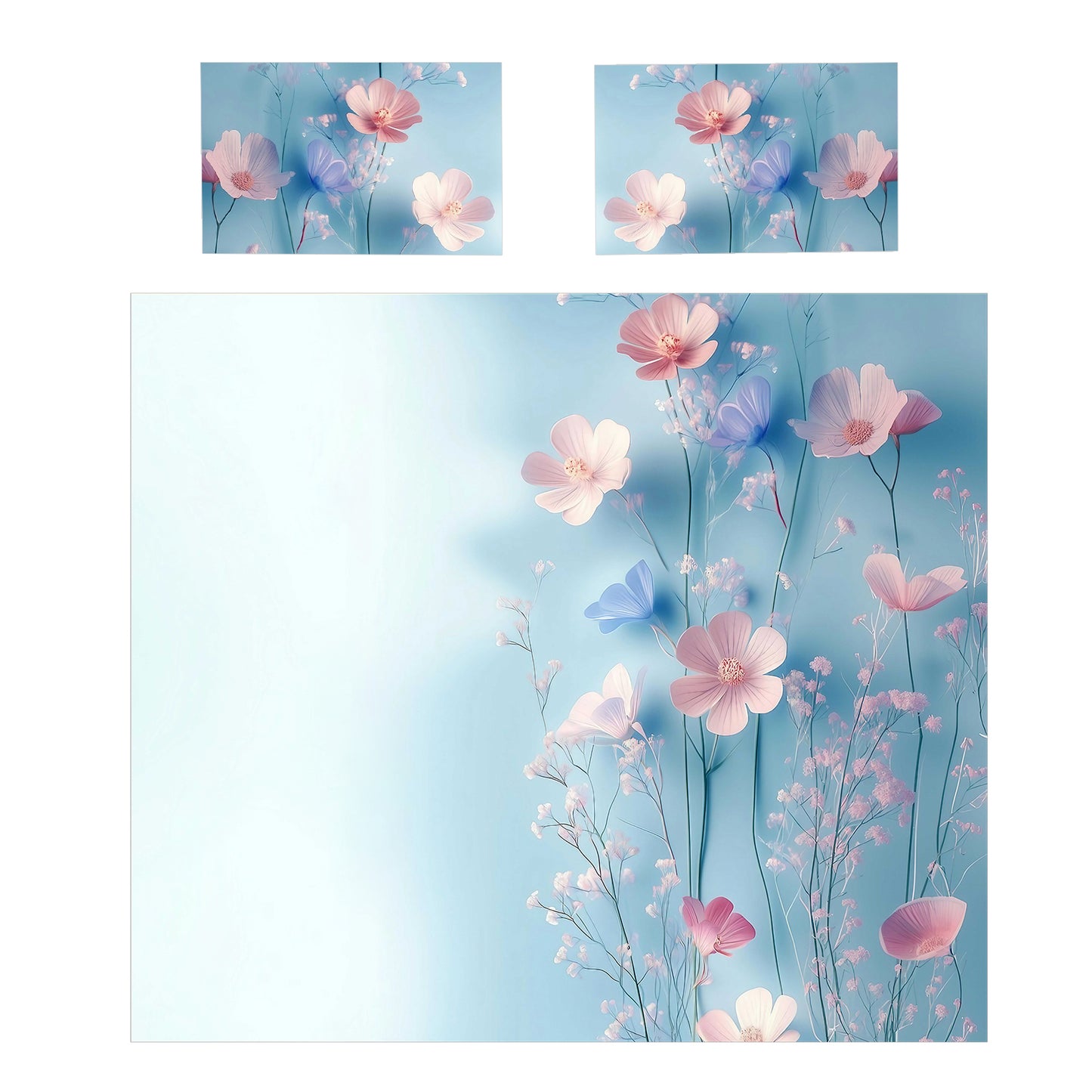 Delicant Flowers Duvet Cover Set