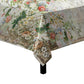 Delicate Flowers on Beige Square Tablecloth