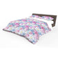 Delicate Lilac and White Floral Duvet Cover Set