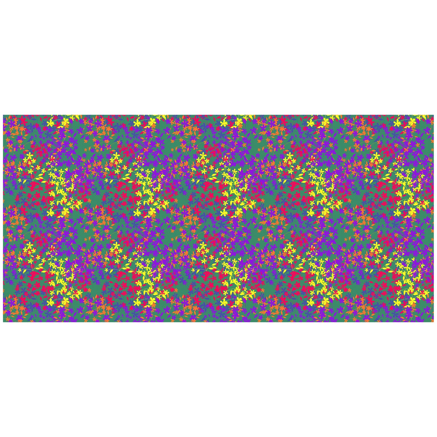 Delicate Multicolour Floral 3m Rectangle Tablecloth