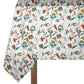 Delicate Petals on White 3m Rectangle Tablecloth