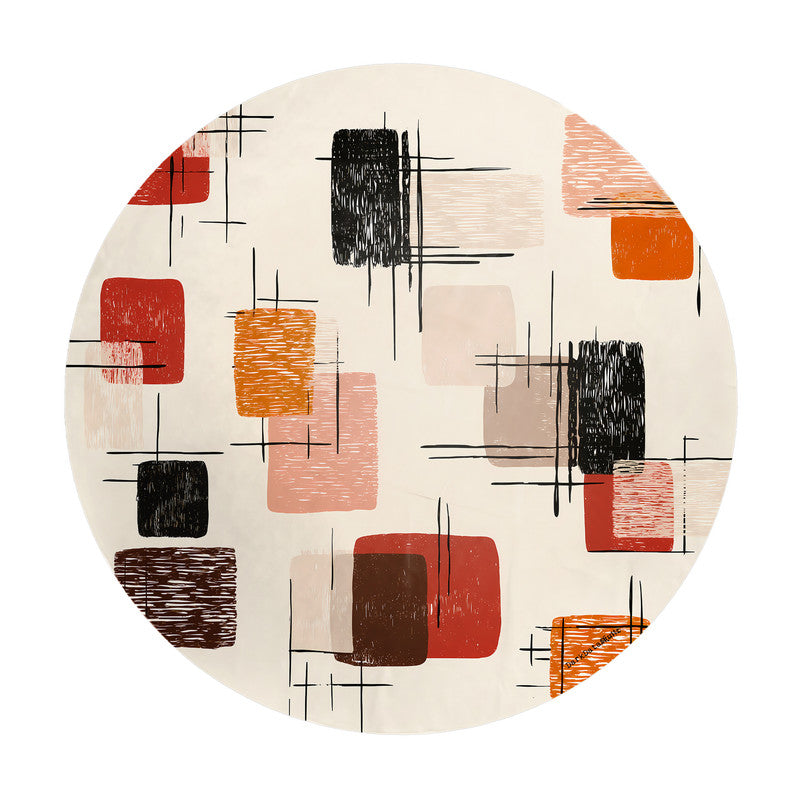 Desert Rhythm Round Tablecloth by Wikus Schalkwyk