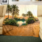 Desert Oasis Light Weight Fleece Blanket