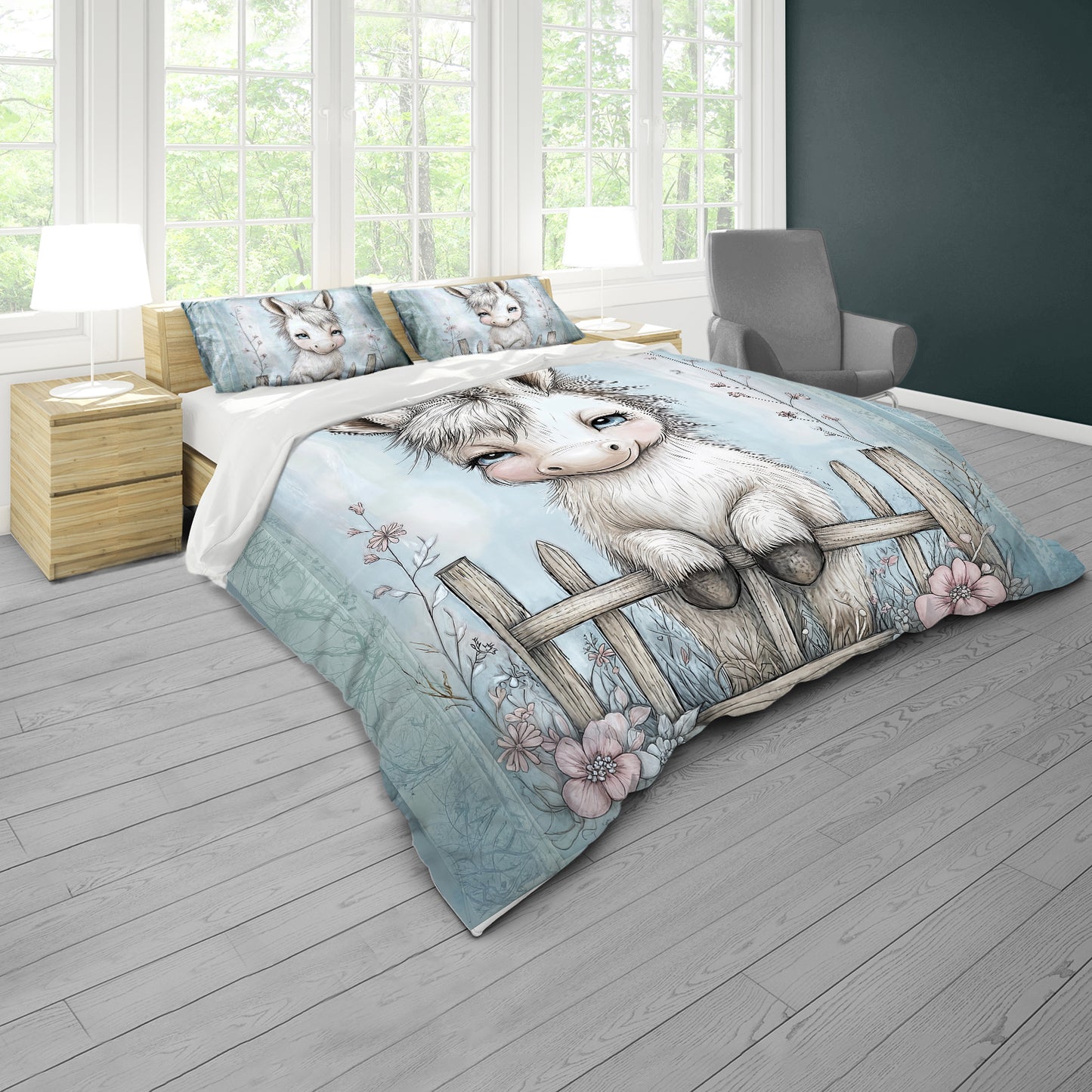 Dickey the Donkey Kids Duvet Cover Set