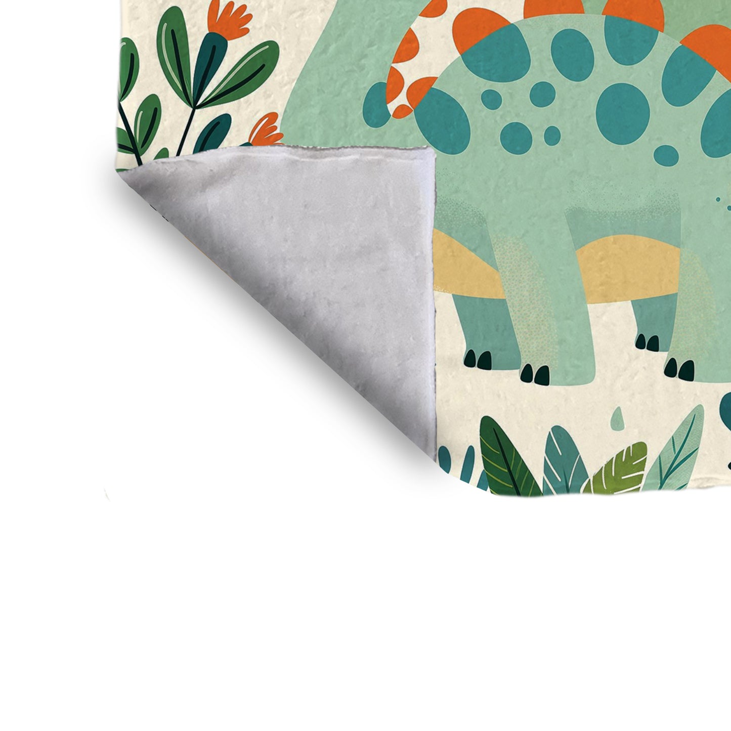 Dino Delight Jungle Minky Blanket by Wikus Schalkwyk