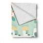 Dino Delight Jungle Baby Fleece Blanket by Wikus Schalkwyk