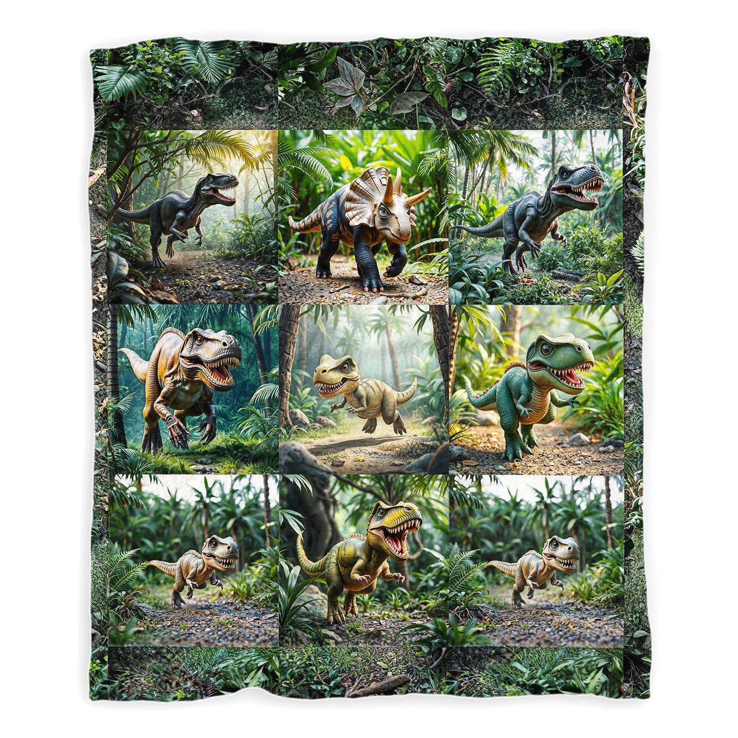 Dinosaur Land Toddler Fleece Blanket