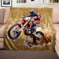 Dirtbike Light Weight Fleece Blanket by Mark van Vuuren