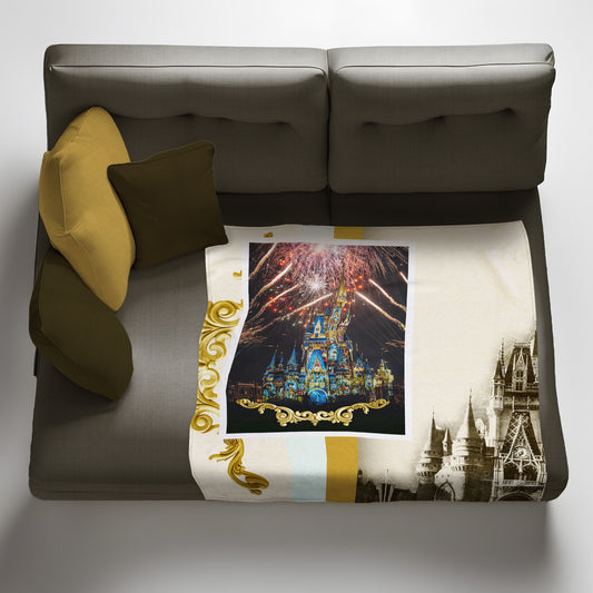 Disney Castle - Light Weight Fleece Blanket