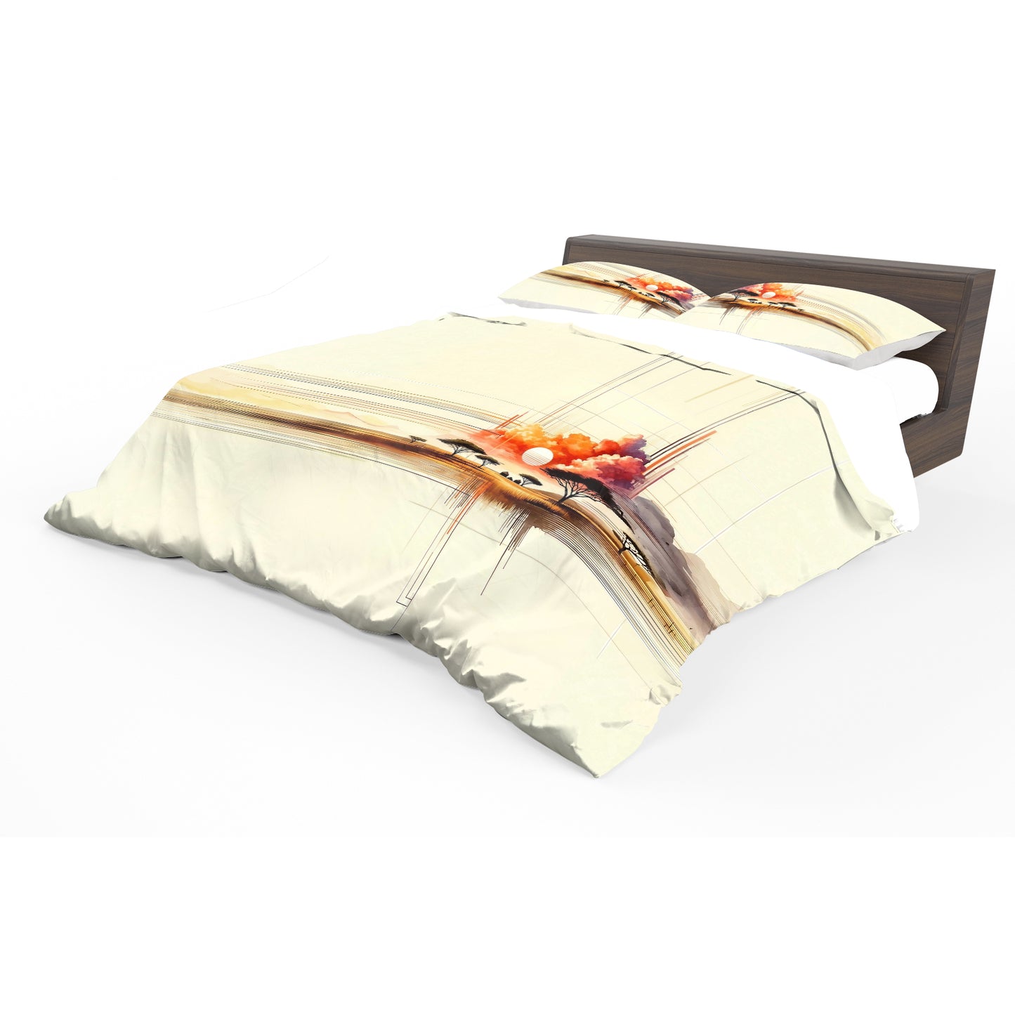 Distant Sunset Duvet Cover Set