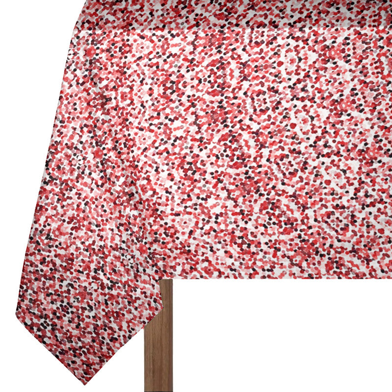 Divine Symmetry Red Rectangle Tablecloth