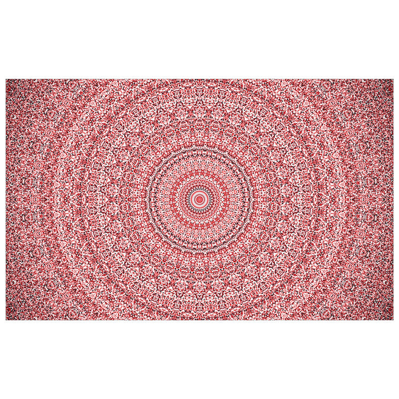 Divine Symmetry Red Rectangle Tablecloth