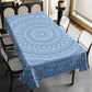 Divine Symmetry Blue Rectangle Tablecloth