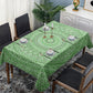 Divine Symmetry Green Rectangle Tablecloth