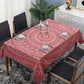 Divine Symmetry Red Rectangle Tablecloth