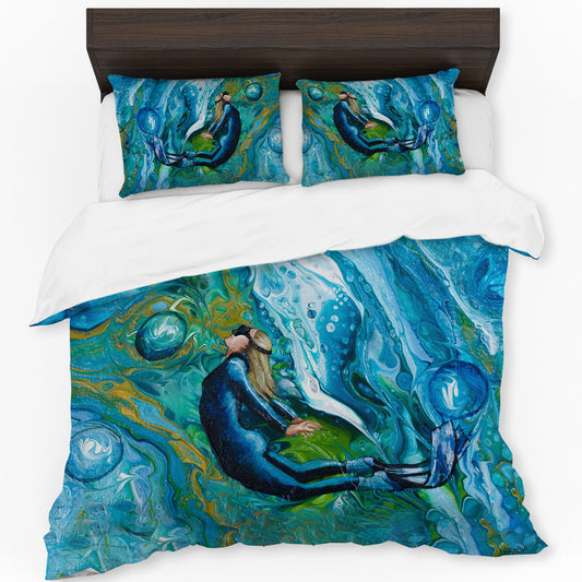Diving Deep Duvet Cover Set by Cherylin Louw