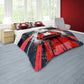 Dodge Challenger Red Duvet Cover Set