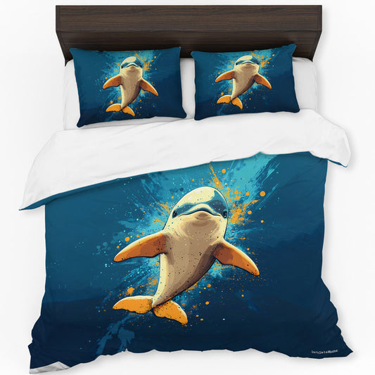 Dolphin Duvet Cover Set by Wikus Schalkwyk