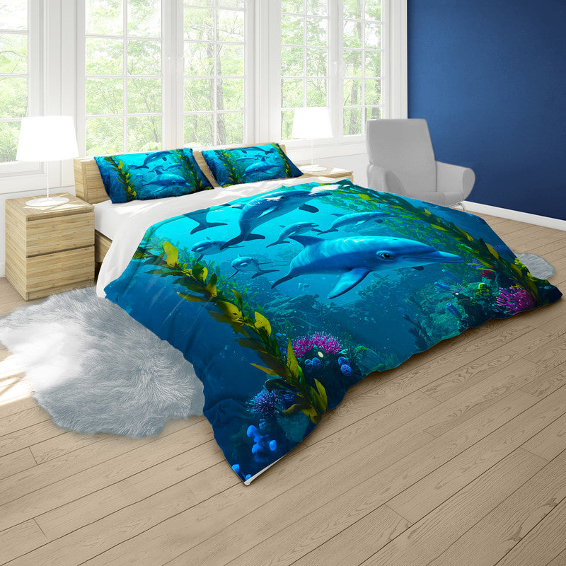 Dolphin Symphony Duvet Cover Set