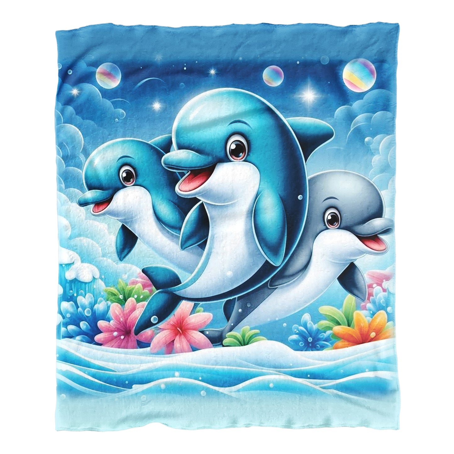 Dolphins Minky Blanket