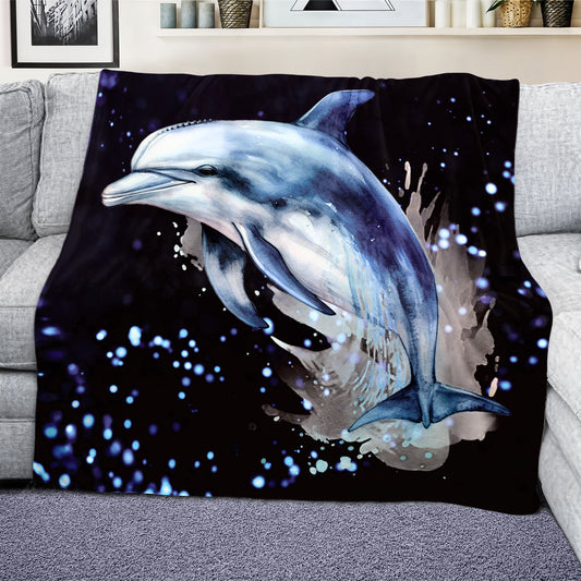 Dolphy Light Weight Fleece Blanket