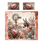 Donkey Among Protea Duvet Cover Set
